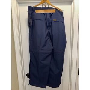Zero Restriction Gore-Tex Rain Pants Mens Large Navy Waterproof Golf Trousers